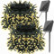 Luces de Navidad Solares Exterior, 2 * 20M 200 LED Cadena de Luces Colores 8 Modos Impermeable Guirnalda Luces Decoración para Arboles de Navidad Fiesta Boda Patio Jardine Terraza warm white