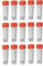 Hystool® - 15 Urine Sample Bottles. Sterile Individually Wrapped Plastic Specimen Cups. Leak Proof Lids. with Labels for Laboratory Medical Testing - 30ml Size
