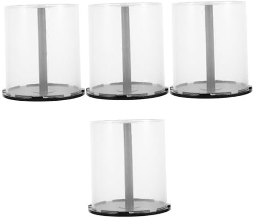 SEWOART 4stücke Cd Aufbewahrungsbox Leerer Cd DVD Container Für Discs Stabiler Und Sicherer Für Optimale Organisation Zu Hause Auto