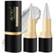 MisFun 2 Stück Matte Schnell Trocknender Eyeliner Wasserfest, Waterproof Gel Kajalstift Silber, Wasserfeste Stifte Long Lasting, Gel Eyeliner, Anhaltend Eyeliner Stift, Schnell Trocknendes (Silber)