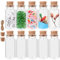 10PCS Small Glass Bottles with Cork Lids, Mini Glass Bottles with Stoppers Empty Jars Small Message Bottles Wishing Bottles Miniature Potion Bottles for DIY Crafts Decoration Wedding Party (22x50mm)