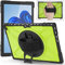 Tablet Protection Case for Microsoft Surface Pro 7 Plus/Pro 7/6/5/4 Case 12.3 inch,Shockproof Case W Kickstand+Hand Strap+Rotating Stand Rugged Impact Protective Case.Green
