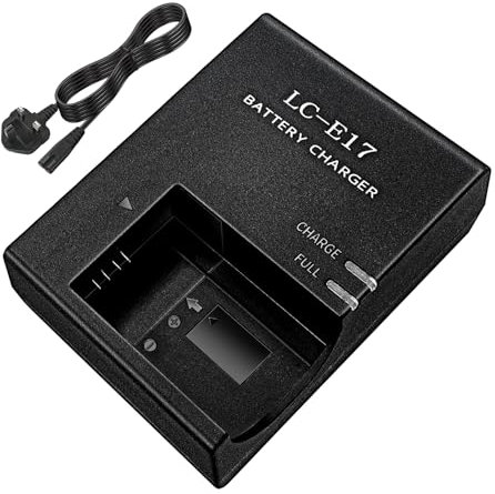 LC-E17 Battery Charger for Canon LP-E17 - Fast Charging for EOS R50 R8 R10 250D R100 Camera