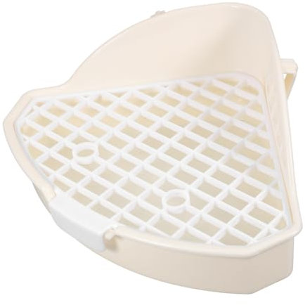 TOYANDONA Toilette für Haustiere Große Eck Toilette aus Langlebigem Platzsparend und Auslaufsicher für Meerschweinchen und Andere Kleintiere