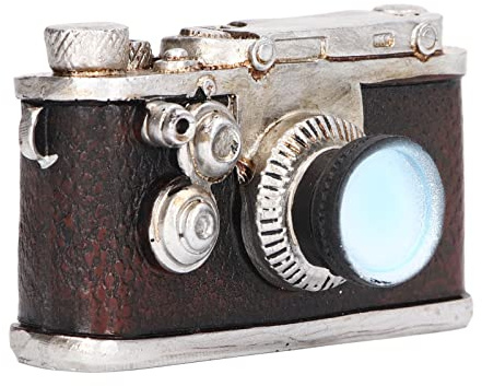 Aoaoy Appareil photo miniature à l'échelle 1/6, jouet de décoration de maison de poupée en résine de style vintage, cadeau d'anniversaire idéal pour accessoires et accessoires de maison de poupée