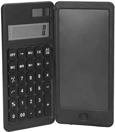 Digit Desktop Calculator with Large LCD Display, Solar Calculator with LCD Writing Tablet Portable Foldable Desktop Calculator for Office Study Room Home School