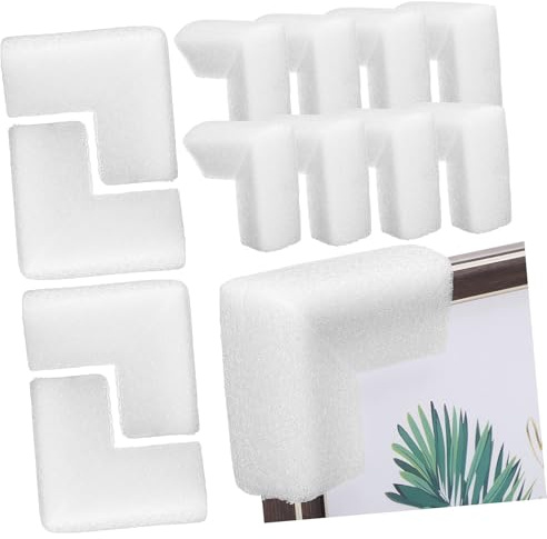 PEPLAYTAL 24 Stück Teiliges Epe Schutzecken Förmiger Verpackungskantenschutz für Möbel Bilderrahmen und Glasplatten Stoßdämpfender Kantenschutz Einsetzbare Eckenschützer für Sicheren Versand