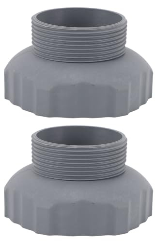 Resefinem 2 PCs Poolschlauchadapter Kunststoffmaterial Einfach Installation hoher Zuverlässigkeit Vielseitiger Gebrauch für Erdungspool -Skimmer und Spa -Zentren ca. 92 x 50 mm