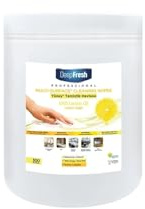 Deep Fresh Professional Multi Surface Cleaning Wipes, Lemon Scent, 300 Count 1 Bucket