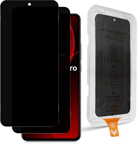 Datree Protector Pantalla de Privacidad para Xiaomi 13T/13T Pro, 2 Piezas Antiespia Cristal Templado, Antiespía y Antiarañazos Dureza 9H, Instalación Automática, Sin Burbujas