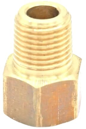 2pcs 1/8 NPT Male x 1/8 BSPP Female Brass Pipe Fitting Connector For Pressure Gauge Air Gas Fuel Water