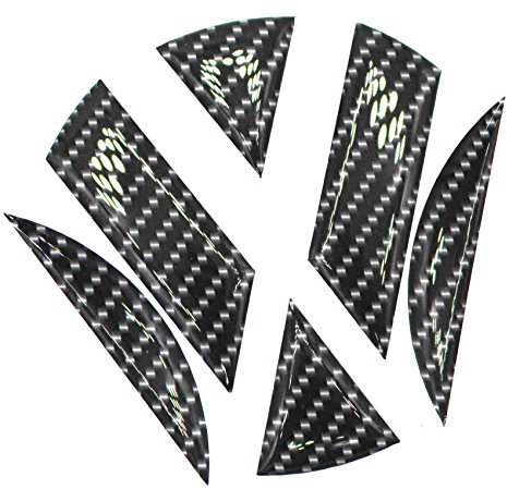 3D Emblem Gel Aufkleber hinten von Finest-Folia DM001 (Carbon Schwarz)