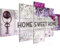 Runa Art - Bilder Home Sweet Home 200 x 100 cm 5 Teilig XXL Wanddekoration Design Violett Lila 503751a