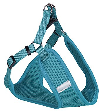 Nobby Geschirr Mesh Reflect, türkis B: 10mm, L: 33-41cm + 37cm, 1 Stück