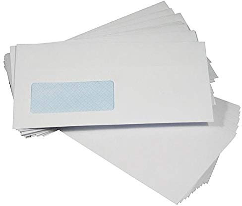 K-One DL Window White Self Seal Envelopes 80 GSM 110x220mm (Pack of 1000)