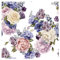 murando - Tapete selbstklebend 10m Wandtattoo dekorative Möbelfolie Dekorfolie Fotofolie Panel Wandaufkleber Wandposter Wandsticker - Blumen Pflanzenmotiv Natur violett beige b-B-0393-j-a