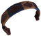 CARLOS DIAZ Designer Echtes Leder Gewachstes Besticktes Gaucho Polo Pferd Zaumzeug Stirnband (Kleines Pferd 15 Zoll)