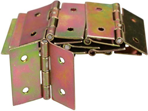 KOTARBAU® 50 x Bisagras de acero inoxidable para muebles, 35x35 mm, Bisagra de libro, Conectores, Bisagra plegable de doble hoja, Bisagra multiuso para cajas de madera, Galvanizada, 50 UNIDADES