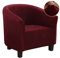 Jaotto Housse de Fauteuil Cabriolet 1 Place,Housse de Fauteuil Crapaud Extensible Chesterfield,Housse Fauteuil Salon Club Velours Lavable, Couverture de Fauteuil Facile à Installer et à Laver,Bordeaux