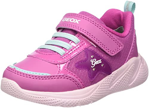 Geox B Sprintye Girl D, Sneakers Bambine e ragazze, Rosa/Blu (Fuchsia/Aqua), 21 EU