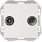 Toma antena R-TV+ SATintermediaSimon 20000487-090 Simon 270Blanco
