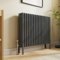 NRG Traditional 4 Column Horizontal Radiator 600x830mm Anthracite Central Heating Radiators