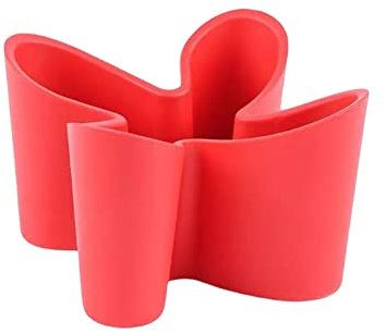 LOVIVER Boîte de rangement pour organisateur de bureau, porte-crayon, organisateur de papeterie, support de télécommande TV multifonction, Rouge