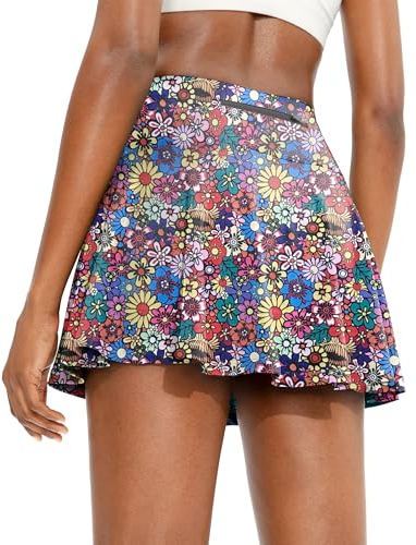 Timuspo Damen Skorts Hosenrock Sommer Sportrock für Tennis Radfahren Laufen Wandern