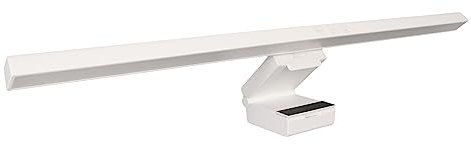 Computer Monitor Lamp Light for Eye Care - LED Dimmable Screen Light, Stepless Dimmer, Touch Control, Office (White)