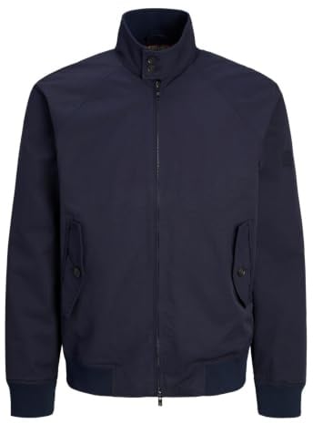 JACK & JONES Jprblurudy Harrington Jkt SN Giacca Corta, Cielo Notturno, M Uomo