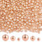 1200 Stück Roségold Runde Perlen mit Loch Abstandsperlen 4mm / 6mm / 8mm Bastelperlen für Armbänder Halsketten Ohrringe DIY Bastelarbeiten