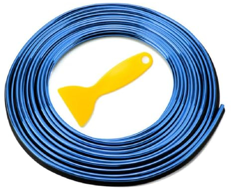XUJLRL Auto Zierleisten Innen 10M Car Trim Interior Strips Auto Luftauslass Dekoration Streifen Auto Innenraum Auto Tuning Gadget mit Installation Tool(Rot)