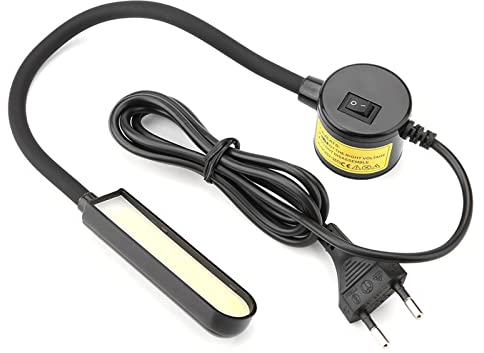 ANKROYU 6W Näharbeitslicht, Näh-LED-Licht, Nähmaschinenlicht, Nähmaschinenlampe Mit Vereinbarem Magnetfuß, Geeignet Für Die Verwendung auf Allen Arten von 110-265V(B)