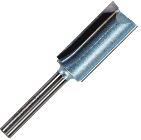 Rennie Tools – 15,9 mm Schnittdurchmesser x 35 mm Nut x 1/4-Zoll-Schaft TCT-bestückter gerader Fräser-Bit mit 2 Nuten, kompatibel mit Makita Bosch Trend Katsu Dewalt Router usw. 5/8 Oberfräsen-Bit