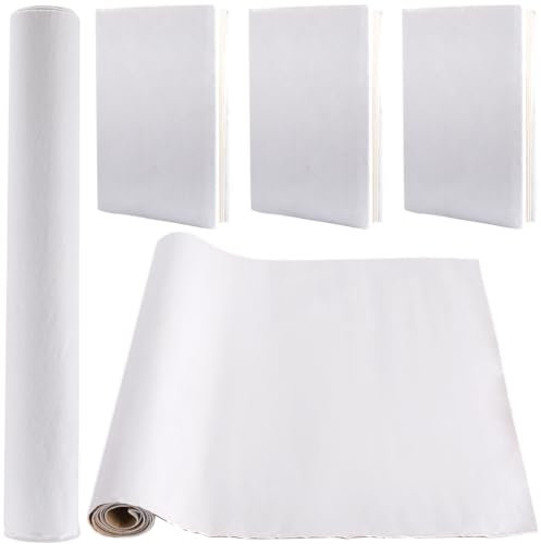 craspire 110x37 cm Samt-Buchtuch Zum Buchbinden, Weiße Selbstklebende Oberfläche, Buchumschlag Mit Papierrücken, Bücher, Alben, Scrapbooking, DIY-Einbandschutz, Buchtuch, Buchbindebedarf