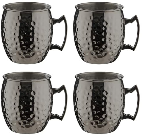 BUTLERS 4er Set Moscow Mule Becher 470 ml Edelstahl - MOSCOW MULE -