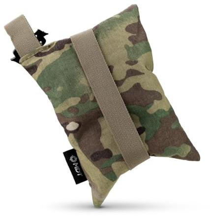 MDT Traveler Rear Shooting Bag, 500 D Cordura, Multi Camo, Removable Lanyard, Non-Slip Hand Strap (108049-MCM)