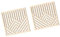 Fenteer Lot de 2 panneaux d'art mural géométriques en bois, minimalistes, sculptures murales en bois de 30 x 30 cm pour café, salle à manger, chambre à, couleur érable