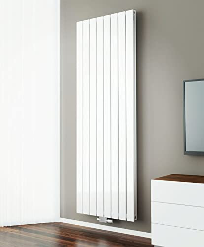 WEBER Paneelheizkörper Flach Vertikal Design Heizung Flachheizkörper Wandheizung weiß/anthrazit (1800x608mm Doppellagig Weiß)