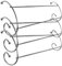 AOC24 - 2 Bar Chrome Radiator Airer - Clothes Drying Rack 2 Tier - Over Radiator Metal Airer - Towel Laundry Drying Hanger - Space Saving Indoor Curved Airer Lightweight Silver (3)