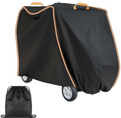 Elektromobil Abdeckung, wasserdichte 420D Oxford UV-Schutz, staubdichte Elektromobil Abdeckung 3- und 4-Rad-Mobilitätsroller, Rollstuhlabdeckung (2XL 175x119x63cm)