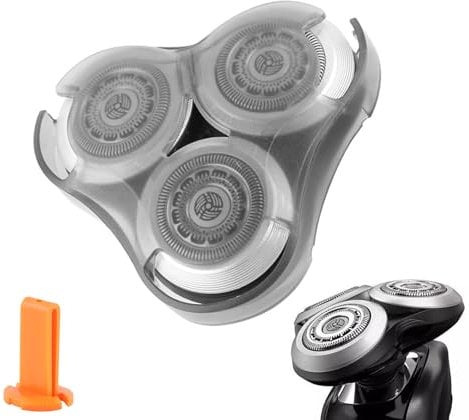 PIDUNYO Scherkopf für Philips Series 9000, Scherkopf für Philips Rasierer 9000 Series, Modell SH90/SH60, Schwarz für Philips Blade mit Metallradschnalle und Verbesserte Doppellagige Präzisionsklingen