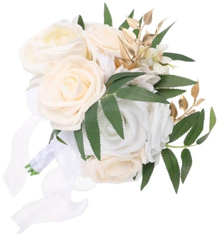 SEWOART Künstliche Rosen Für Brautstrauß Hochzeitsstrauß Mit Stielen Realistisch Aussehend Langlebig Und Pflegeleicht Für Hochzeit Und Festarrangements