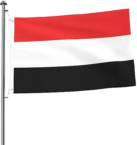 Flagge Jemen Waschbar Fahnen Robuste Fahne Für Home Hof Paraden 90X150cm