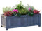 MEHRU Wooden Oblong Folding Planter Rectangular Wooden Garden Planters for Outdoor Trough Planter Large Raised Bed Herb Plant Vegetables Container for Flowers & Vegetables