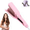 Curluxe French Curls Iron, Curluxe Create Frizz-Free French Curls Effortlessly, 15-Second Heat-Up, Travel Curling Iron (Pink)