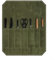 MeevrgR Compagnon de voyage culinaire portable en toile cirée avec espace de rangement organisé, Voir image, army green