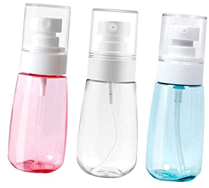 VINTORKY Kit de 3 Flacons Pulvérisateurs Vides de 80 Ml, Réutilisables et Portables en Plastique Pp et Petg, Voyage Nettoyage Cuisine Couleur Aléatoire