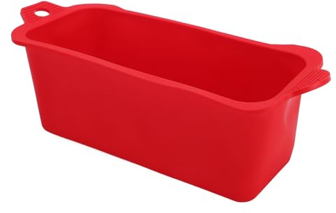 Naroote Blackstone Grease Cup Liners, Blackstone Drip Pan Liners Reusable Leakage Proof Grease Catcher With Silicone Cup Catcher for BBQ Camping (Red)