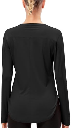 POIHIDE Women Gym Tops Long Sleeve UPF 50+ Sports Yoga Quick Dry T Shirts | Lightweight,Loose Fit,Breathable,Activewear Clothes,Daily Wear Shirts,Running,Fitness,Athletic,Workout,Casual,Pilates